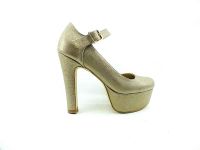 Topuklu Platform Bayan Ayakkabı - Bakır-Perde - 80 - Thumbnail
