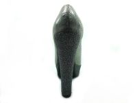 Topuklu Platform Bayan Ayakkabı - Platin-Sıvama - 1900 - Thumbnail