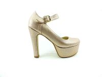 Topuklu Platform Bayan Ayakkabı - Rose-Perde - 80 - Thumbnail