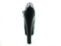 Topuklu Platform Bayan Ayakkabı - Siyah-Perde - 2138 - Thumbnail