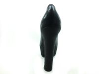 Topuklu Platform Bayan Ayakkabı - Siyah-Sıvama - 1900 - Thumbnail