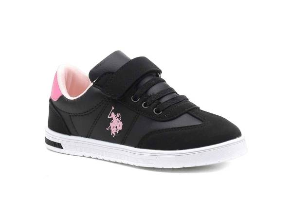 U.S. Polo Assn. Cırtlı Çocuk Spor Ayakkabısı Siyah-Pembe 47 Glock