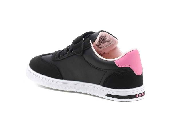 U.S. Polo Assn. Cırtlı Çocuk Spor Ayakkabısı Siyah-Pembe 47 Glock