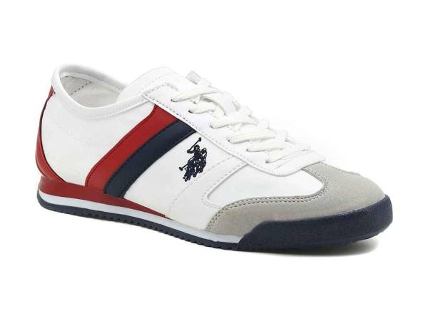 U.S. Polo Assn. Erkek Sneaker 47 Napa Beyaz