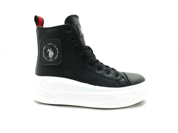 U.S. Polo Assn. Kalın Taban Sneaker Siyah