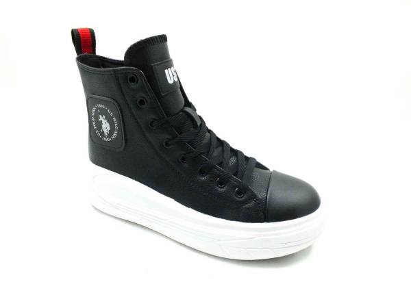 U.S. Polo Assn. Kalın Taban Sneaker Siyah