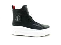 U.S. Polo Assn. Kalın Taban Sneaker Siyah - Thumbnail