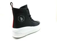 U.S. Polo Assn. Kalın Taban Sneaker Siyah - Thumbnail