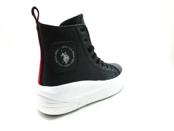 U.S. Polo Assn. Kalın Taban Sneaker Siyah