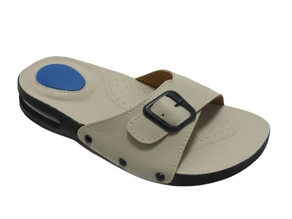 Vixen Topuk Dikeni-Kemik Çıkıntısı Detaylı Terlik Bej 113 500 H-V