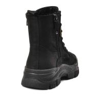 Voyager Hakiki Deri Fermuarlı Kadın Botu Siyah-Nubuk 91 8893 - Thumbnail