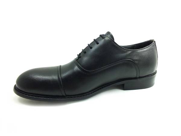 Yeşildaş Bağcıklı Klasik Hakiki Deri Erkek Ayakkabı - Siyah - 947