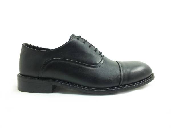 Yeşildaş Bağcıklı Klasik Hakiki Deri Erkek Ayakkabı - Siyah - 947
